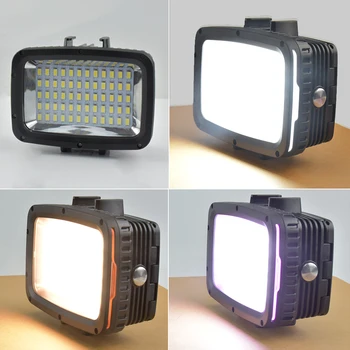 

Ultra Bright 50M Waterproof Underwater LED HighPower Flash Light For Gopro Canon SLR Cameras Fill Lamp Diving Video Lights Mount