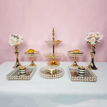 

3pcs-11pcs cake stand set Dessert Wedding Birthday Party Dessert Cupcake Plate Rack