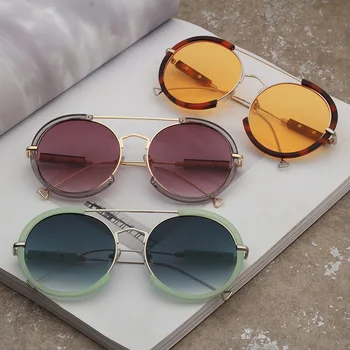

Du chi 8377 Circle Metal Ring Sun Glasses Fashion Men's Women's Sunglasses Aviation Sunglasses Europe And America Glasses
