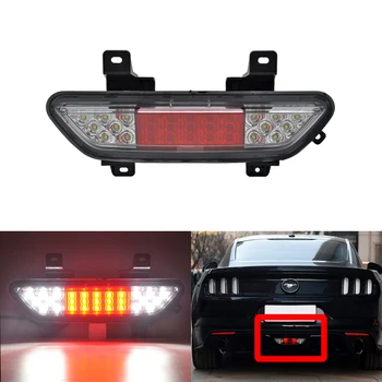 

For Ford Mustang 2015-Up Clear+Red Lens Rear Red Led Fog Running Light, Brake Light White Backup/Reverse Light Kits