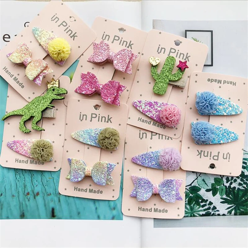 New Korean style shiny hairpins, animal hairpins, BB clip hair accessories for children in Europe and America