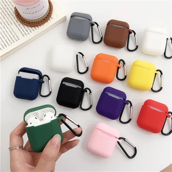 

Silicone TPU Bluetooth Wireless Earphone Case For AirPods Protective Cover Skin Accessories For Apple Air Pods Charging Box