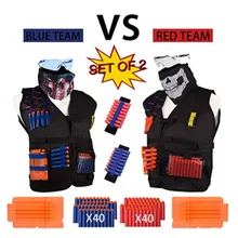 Trajes para accesorios de pistola Nerf, equipo táctico, Lanzadera de pistola, bala, Clip de bala, Compatible con pistola Nerf, juguete para niños al aire libre(China)