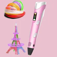 Stylo d'impression 3D pour enfants, stylo de dessin avec Filaments ABS, jouet d'apprentissage éducatif, cadeaux de noël