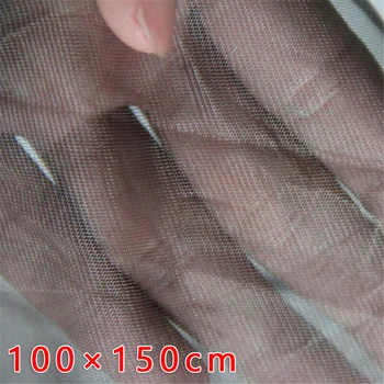 

Silver Fiber Fabric Mesh Blocking Signal/EMF/RF/Frequency/Microwave For Wallet Handmade Sewing Tools Cloth Materials Crafts New