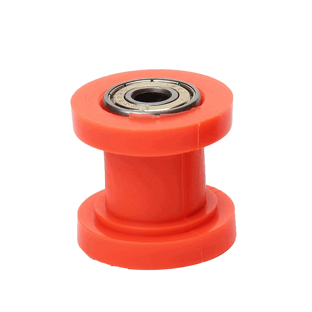 Chain Roller Slider Guide 8/10mm Wheel Tensioner Guide Drive Chain Roller Pulley For ATV CRF CR XR Enduro Motorcycle Pit Dirt Mini Bik Motocross Dirt Bike