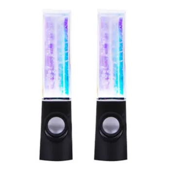 

LED Light Dancing Water Speakers Music Fountain Light Speakers for PC Laptop Phone Portable Desk Stereo Water Dancing Speaker