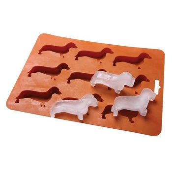 

Cartoon Silicone Ice Mold,New Dachshund Silicone Ice Tray Mold and Tray, a Great Gift for Baking Chocolate to Make Ice Squares
