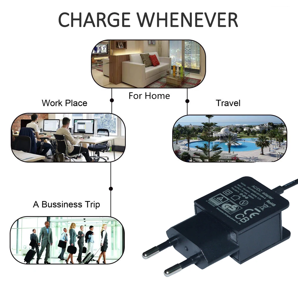 VIPATEY USB настенное Зарядное устройство 5V 1A адаптер питания для быстрой зарядки ЕС Подключите зарядное устройство стены Зарядное устройство для смартфонов и многое другое usb-устройства