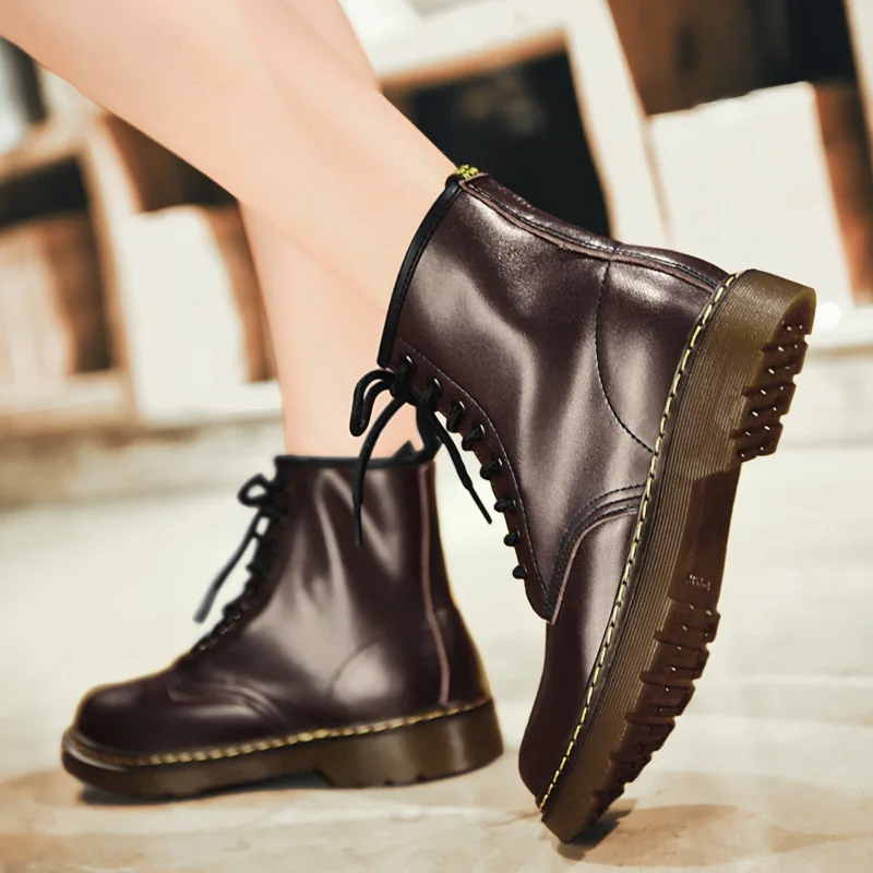 Unisex HIgh Top Sneakers Western Boots for Men Militarty Casual Motorcycle Shoes Winter Couple Shoes Zapatos Mujer