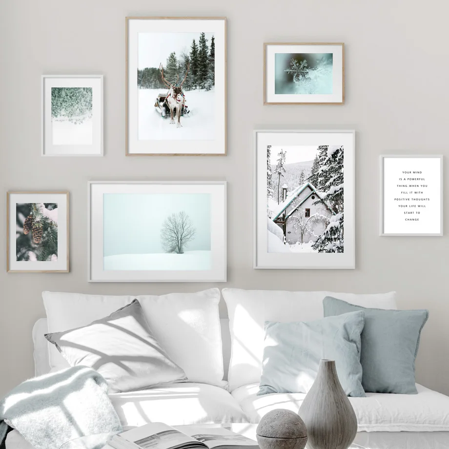 Deer-Pine-Forest-Tree-Snow-Sence-Winter-Wall-Art-Canvas-Painting-Nordic-Posters-And-Prints-Wall