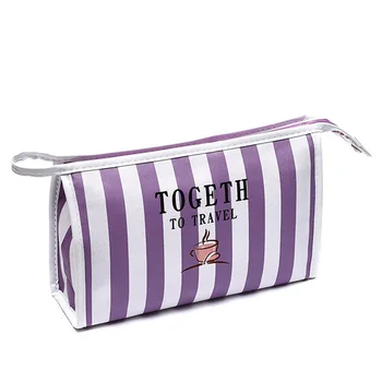 

Fashion Letter Stripe Makeup Bag Large Capacity Travel Multifunction Handbag Portable Waterproof Cosmetics Storage Bag