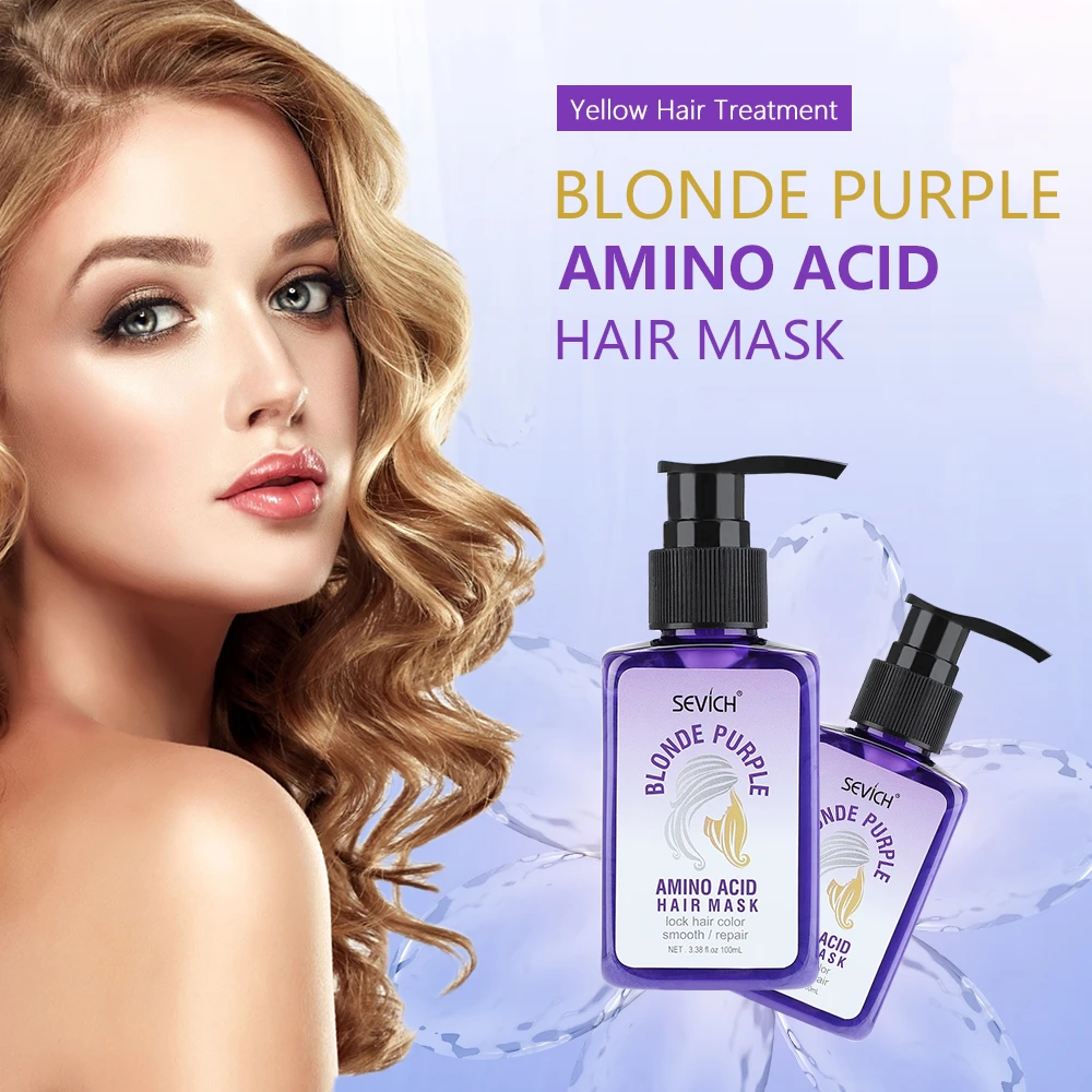 100ML Amino Acid To Yellow purple Hair Mask Fix Hair Color Moisturizing  Conditioner Repair Hair Dropshipping| | - AliExpress