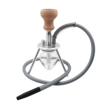 Кальян портативный кальян набор с силиконовая трубка для кальяна алюминиевый сплав керамическая чаша путешествия стеклянный кальян Narguile Sheesha Chicha