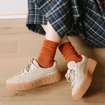 

Autumn and winter retro Japanese sock