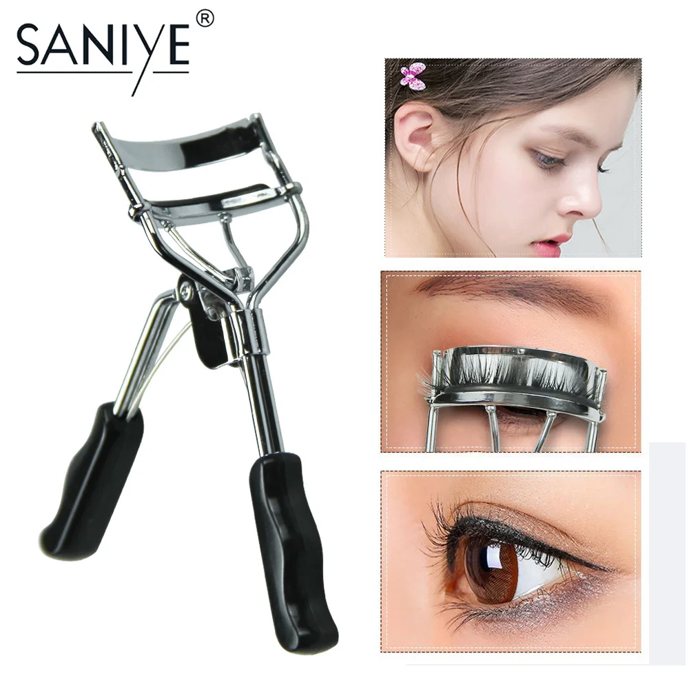 

SANIYE Eyelash Curlers Eye Lashes Curling Clip False Eyelashes Cosmetic Beauty Makeup Stainless Steel Tool Pink Blue Color B1177