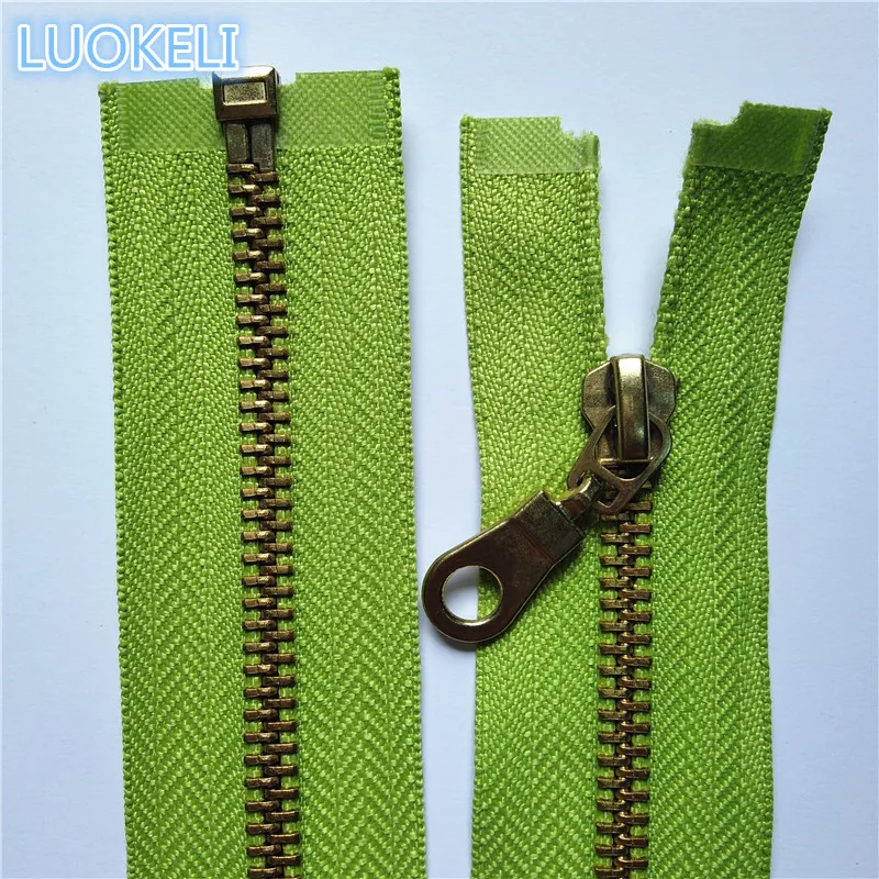 Green 5 штук микс 5# латунная металлическая открывающаяся молния 30 см(12 дюймов) швейная молния - Цвет: Green