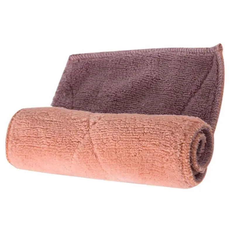 Бытовой Супер Абсорбирующая ткань для чистки тряпка кухонное полотенце из микрофибры для мытья тряпки для уборки - Цвет: Purple Pink