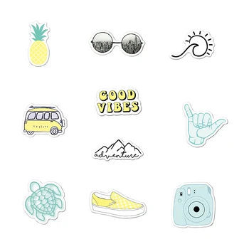 

10pcs/set Stickers For Water Bottles Cute Waterproof Perfect For Laptop ,Car, Phone