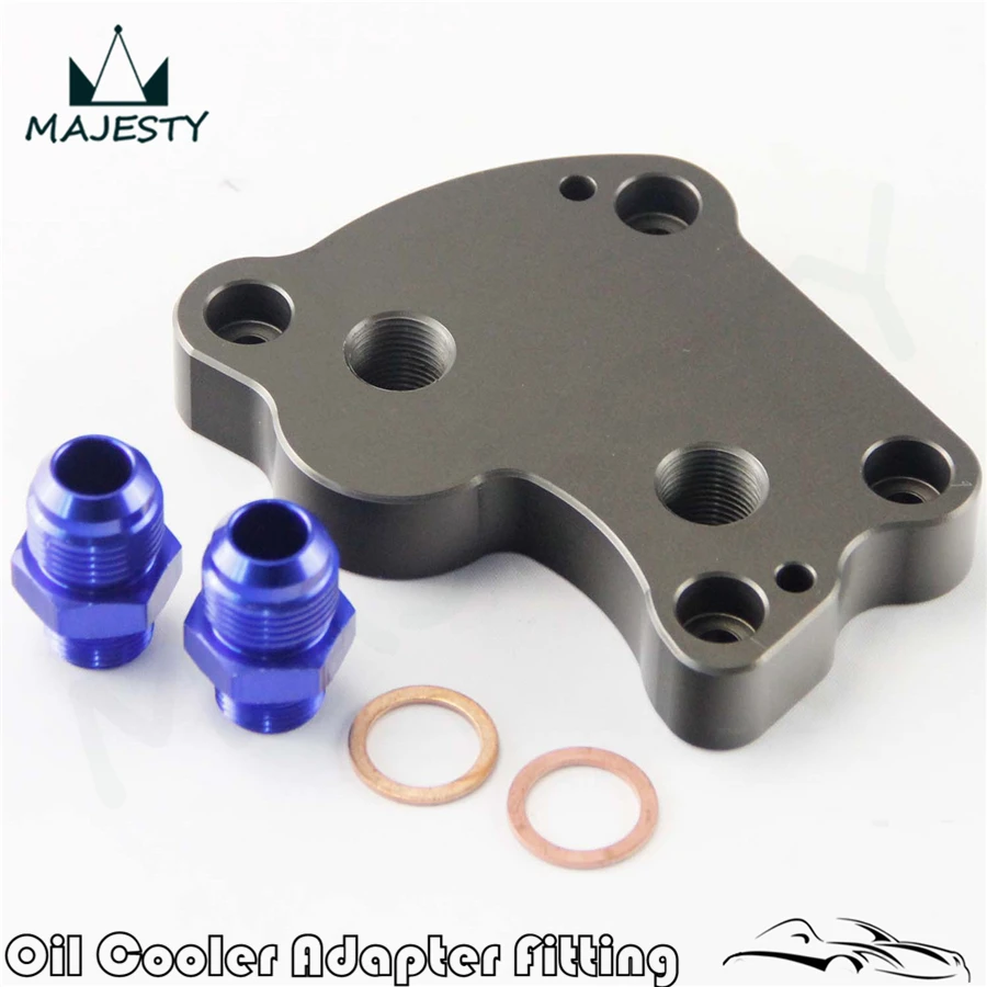 LineRacing Oil Cooler Adapter Plate fits for BMW Mini Cooper S Supercharger R50 R52 R53 Engine 02-06 For R50 R52 R53 Engine 
