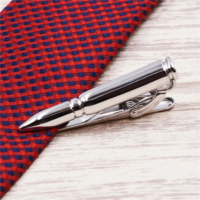 6 стилей зажим для галстука пуля перо очки якорь усы Ключ форма металлический зажим для галстука для мужчин коммерческие зажимы галстука булавки T001