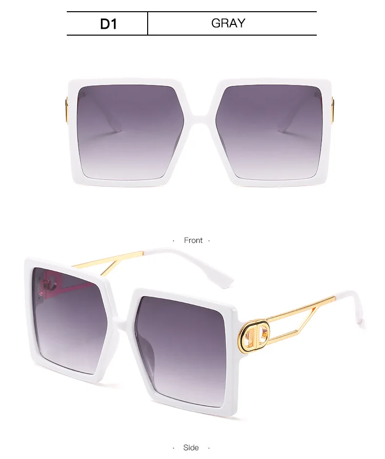 Luxury Brand Square Sunglasses Women Designer Vintage Sun Glasses For Women 2021 Trend Shades Cool Eyewear Female Gradient UV400 (16)