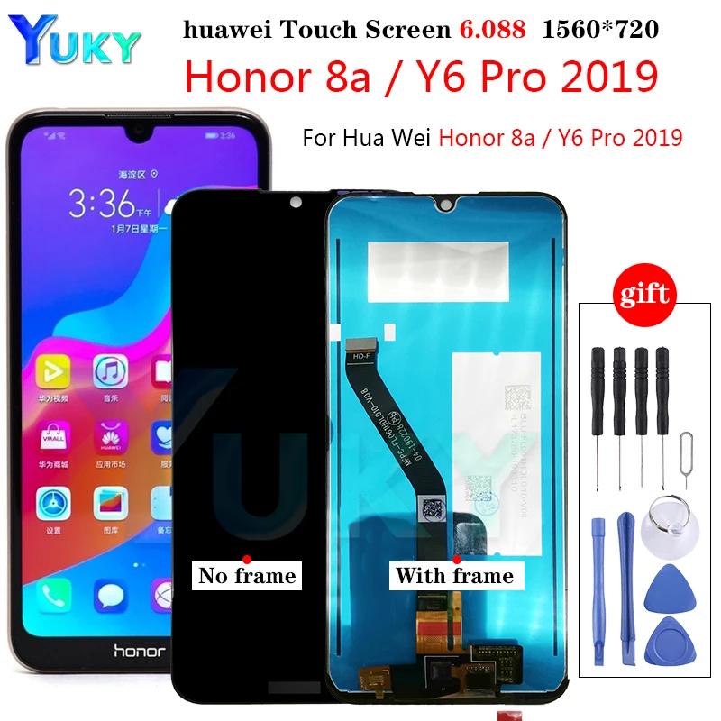 ЖК-дисплей 6 09 дюйма для Huawei Y6 2019 с сенсорным экраном Prime MRD-LX1f LX1LX2LX3L21L22 Pro |