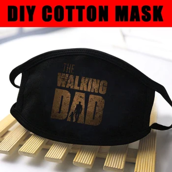 

Funny The Joker Expression Teeth Comfortable Cotton Masks Festive Reusable Dustproof Mouth-Muffle Solid Black Masks