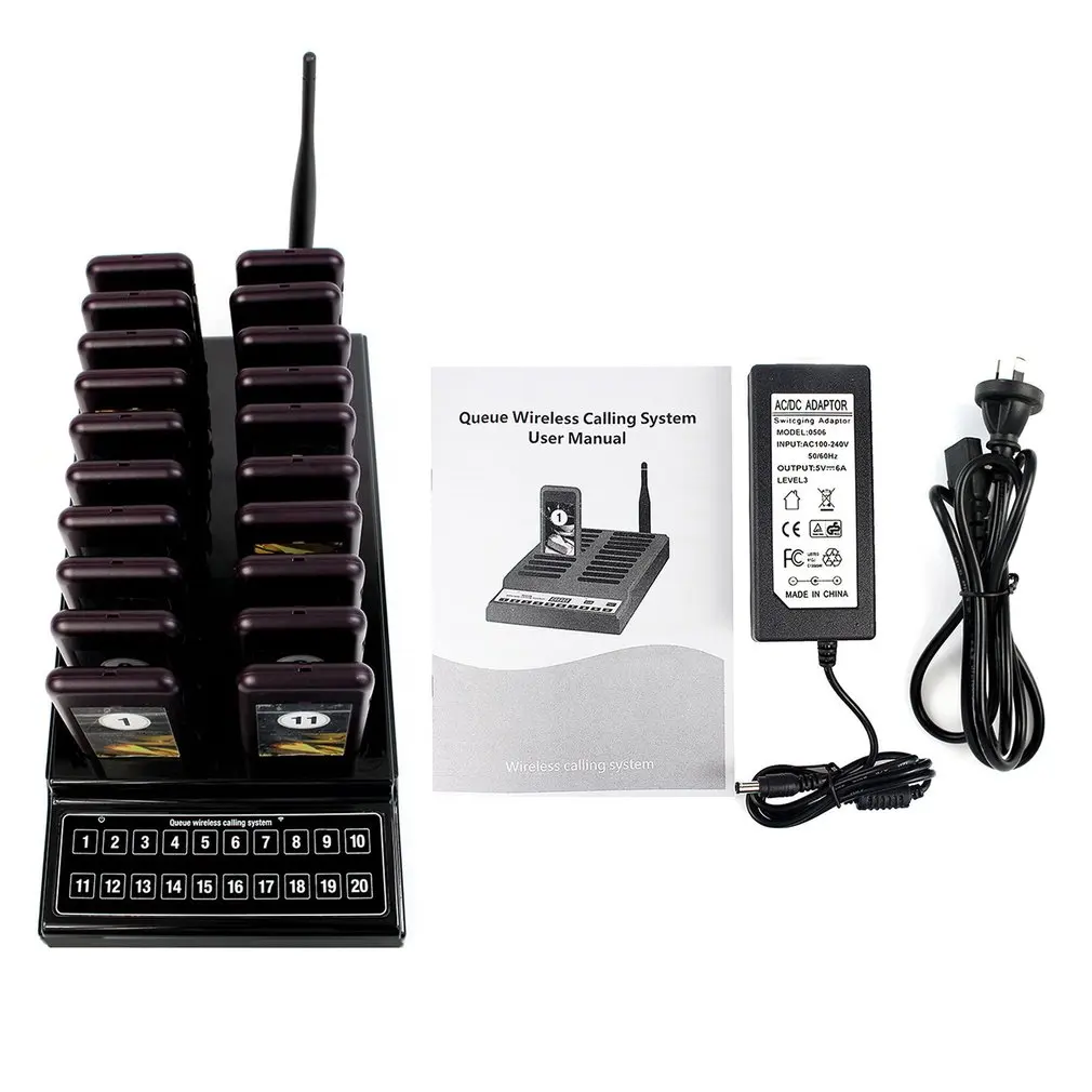 

Professional 999-Channel Keypad Wireless Restaurant Pager Coaster Paging Queuing System Restaurant Coaster Pager