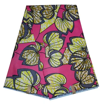 

Newest pattern apparel cloth African printed cotton wax fabric for sewing dress RWF263(6yards/pc)