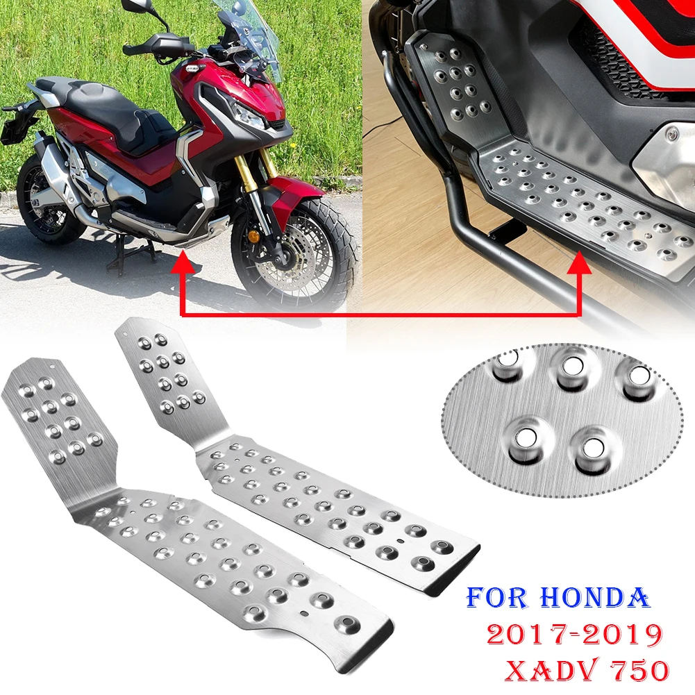 

For Honda XADV 750 2017 2018 2019 Foot Plate Board Pedals Footrest Mat Pad Cover Protecter XADV750 X-ADV 750 Accessories 17 18