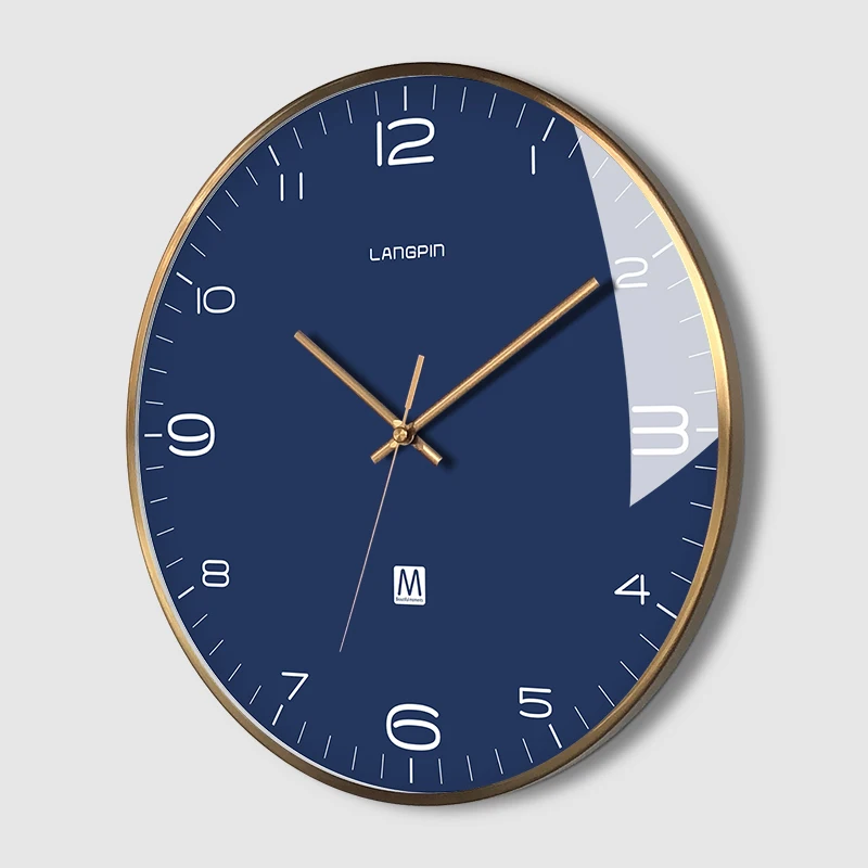 US $50.67 Large Wall Clock Modern Design Metal Living Room Watch Home Bedroom Office Silent Clocks Kitchen Reloj Cocina Gift Ideas Fz112