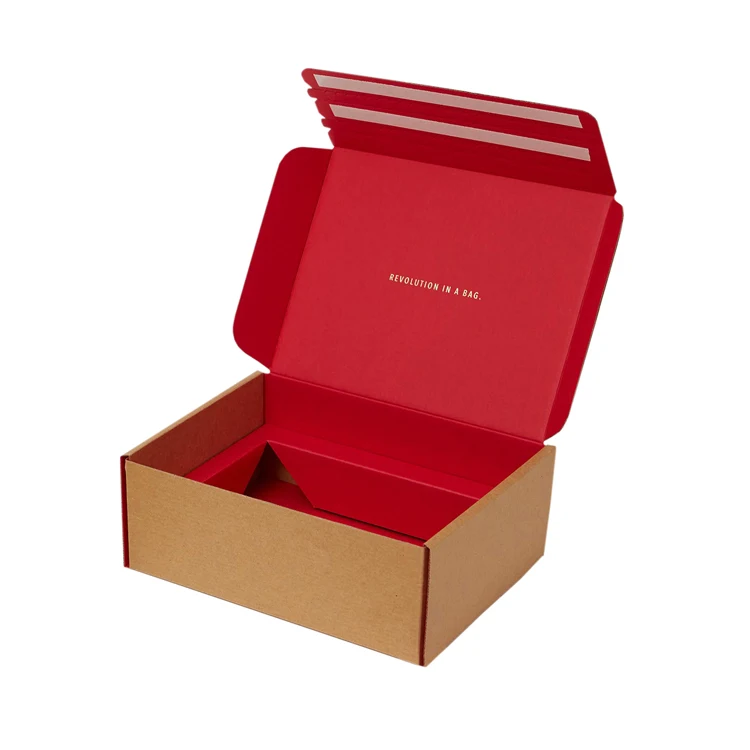 Custom logo printed cardboard black pink quick self seal postal boxes personalised adhesive tear strips box packaging 5