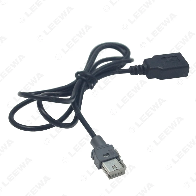 LEEWA 10X стандартный CD Радио Аудио разъем для USB адаптер Conector для peugeot 307 408 Citroen C4 C5 кабель для передачи данных#6157