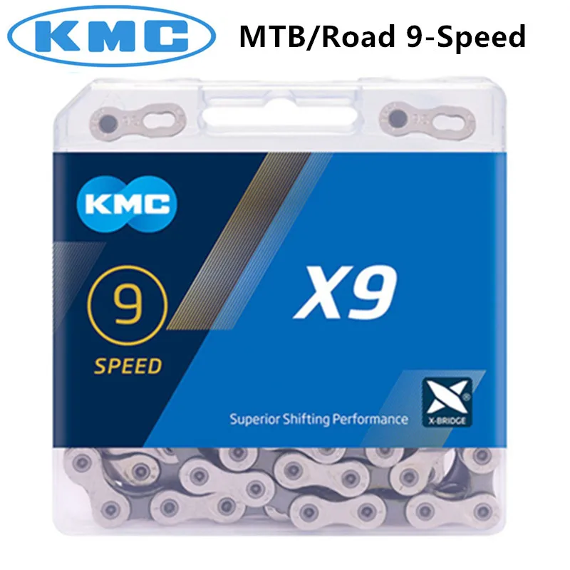 Цепь KMC X9.93 для горного велосипеда/шоссейного велосипеда универсальная