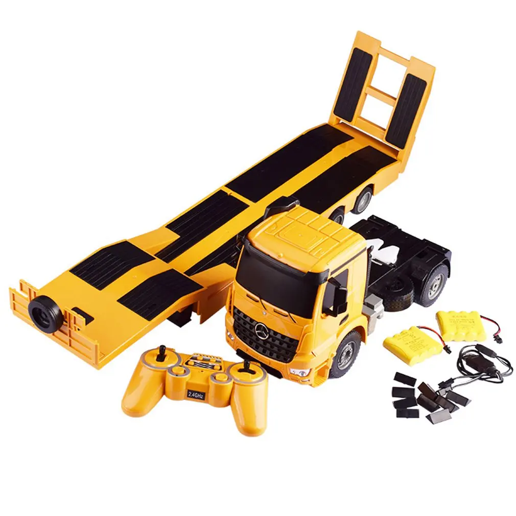 

Remote Control Car Electric Mercedes-Benz Flatbed Trailer Large Engineering Vehicle Transport Car Truck Children'S Toy Car
