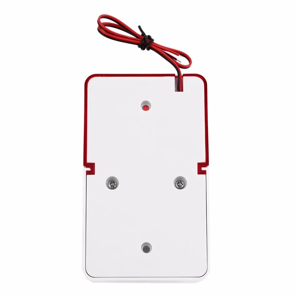 Wired Strobe Siren Durable 12V Sound Alarm Flashing Light Strobe Siren For 99 Zones PSTN/GSM Wireless home security Alarm