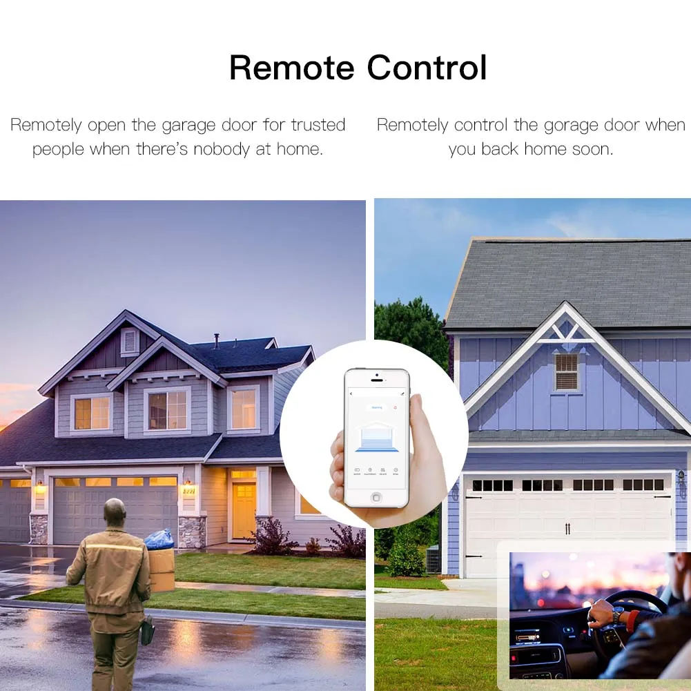 WiFi смарт гаражная дверь смарт жизнь приложение дистанционное управление открыть закрыть монитор совместим с Alexa Echo Google Home без концентратора требуется