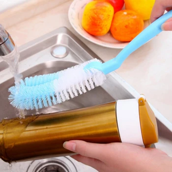 

Bottle Brush Home Casual Washing Glass Long Handle Cup Tool Hanging Baby Kitchen Cleaning Multifunctional Random Color Plastic
