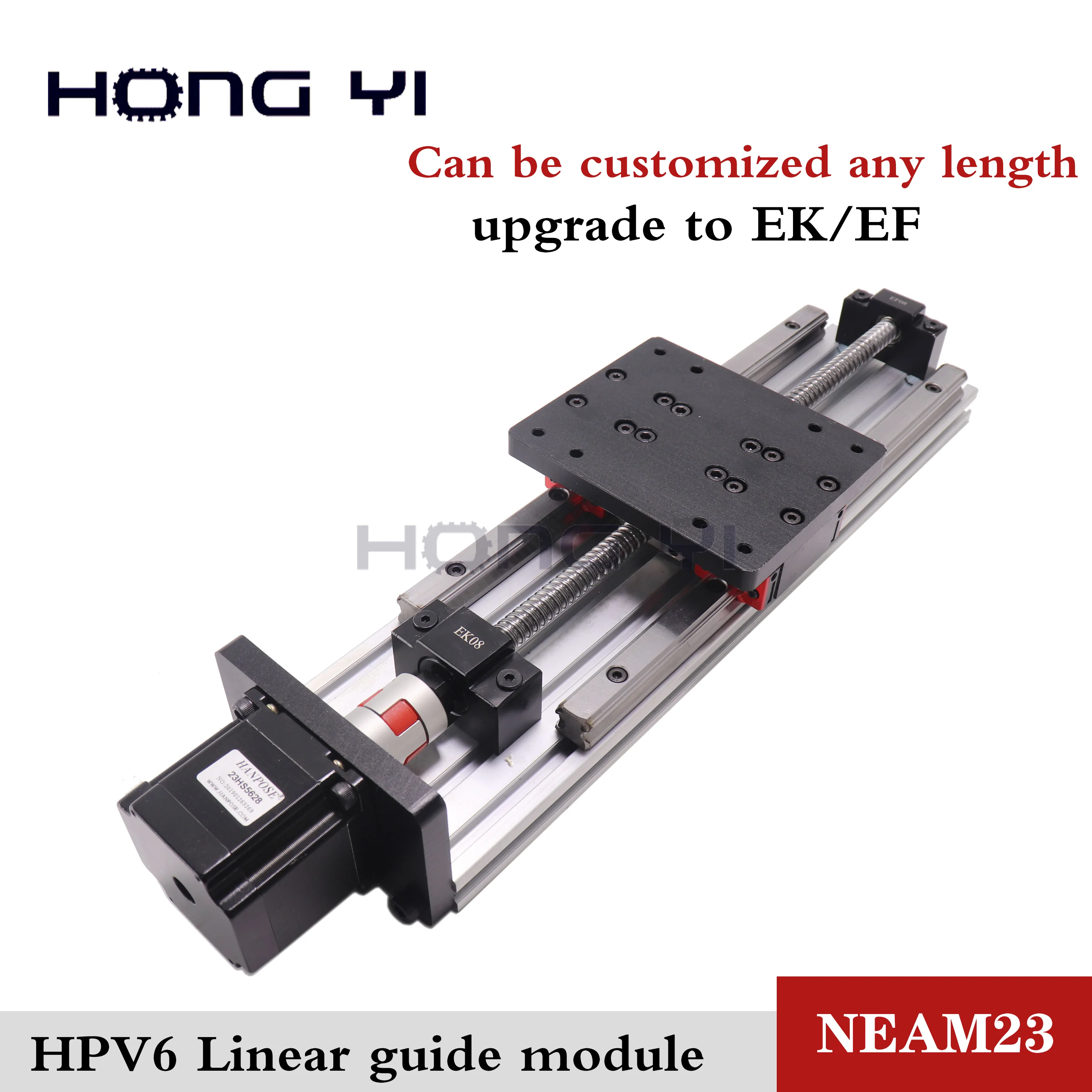 Шариковый винт NEMA23 HPV6 sfu1204 с линейными направляющими HGH15 HIWIN 100% того же размера шаговым двигателем А 56