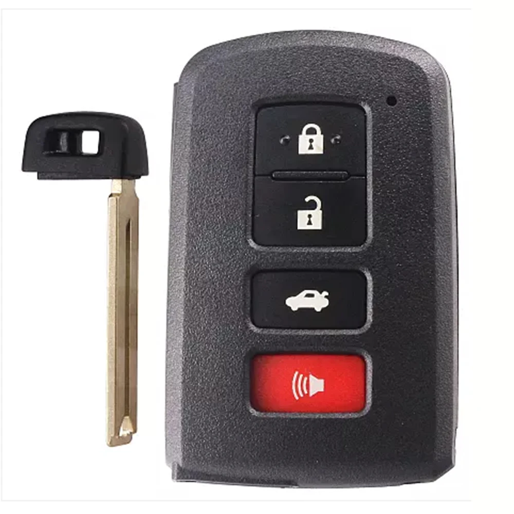 Okeytech умный пульт дистанционного ключа оболочки чехол Fob 4 кнопки для Toyota Avalon Camry Замена TOY12 лезвие с отверткой