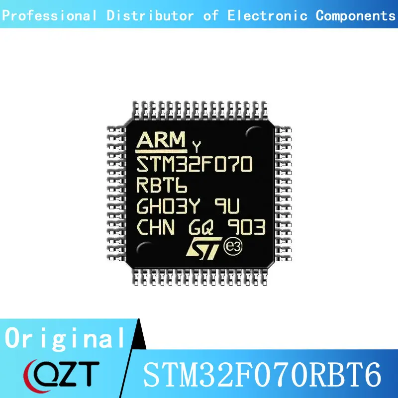 10pcs/lot STM32F070 STM32F070RB STM32F070RBT6 LQFP-64 Microcontroller chip New spot