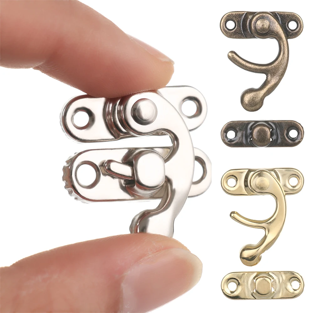 Vintage Metal Hardware Furniture Latch Clasps Lock Padlock Hasp 10Pcs toggle latches jewelry box hasps decorative latches furniture hardware