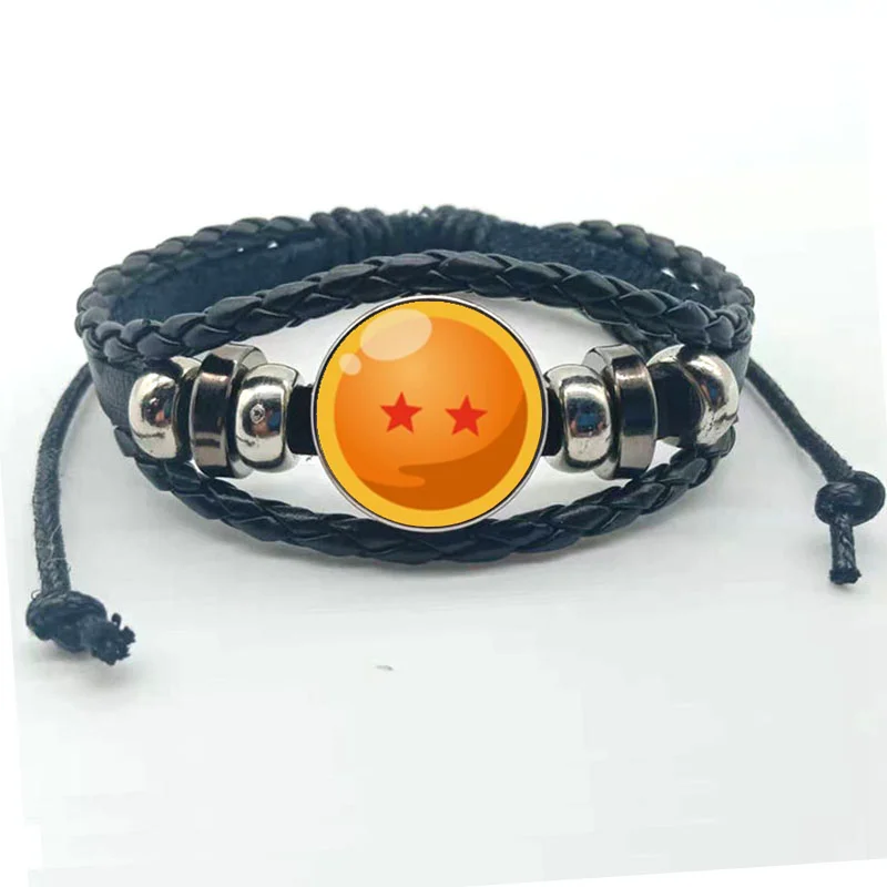 Поп аниме Dragon Ball фигурка поп игрушка многослойный тканый кожаный браслет Гоку стеклянный браслет с пулями детский подарок