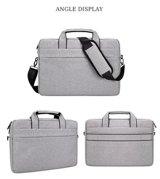 

Laptop Shoulder Bag 15.6' Notebook Messenger Bag Multipurpose for 13.3' Macbook Sleeve Bag Travel Briefcase for MacBook Dell
