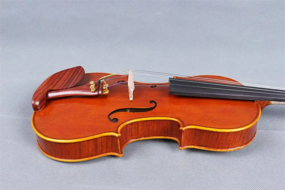 Мастер скрипки 4/4 Одна деталь тигровый клен скрипка ручной работы чехол бант#412