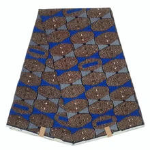 Miss. L Новое поступление африканская восковая хлопковая ткань высокого качества восковая Ткань 6 ярдов/шт для изготовления платьев HL19S120513