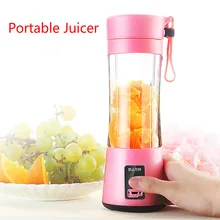380ml Portable Juicer Electric USB Rechargeable Smoothie Blender Machine Mixer Mini Juice Cup Maker fast Blenders food processor