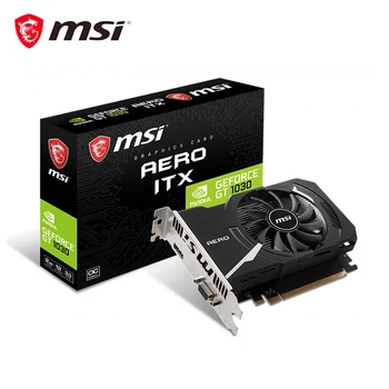 شراءMSI بطاقة جرافيكس 2G GDDR4 لمحطة عمل سطح المكتب 64 بت بطاقة فيديو مروحة واحدة VGA واجهة HDMI GT1030 AERO ITX 2GD4 OCV1