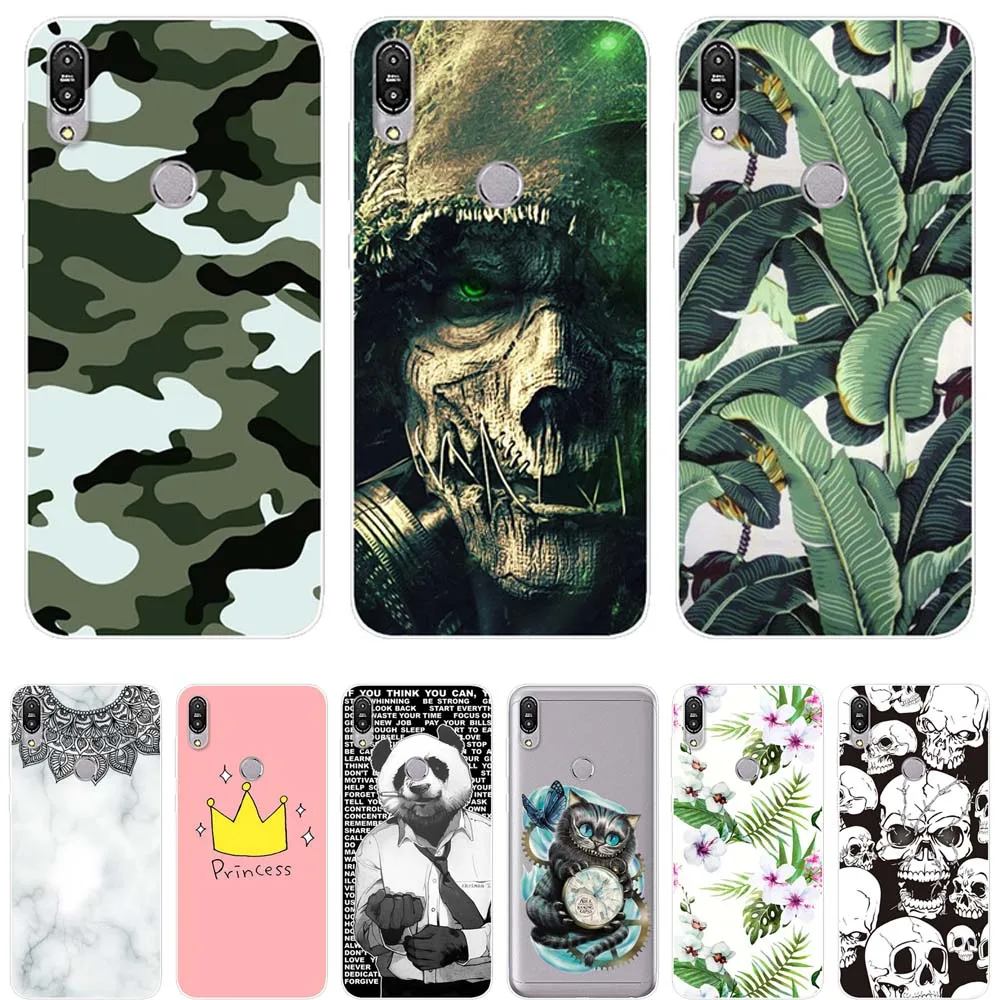 Camouflage Clear Soft TPU phone case For Asus Zenfone Max Pro M1 ZB601KL ZB602KL Case Cover Matte Painting Cases Coque Capinhas | Мобильные
